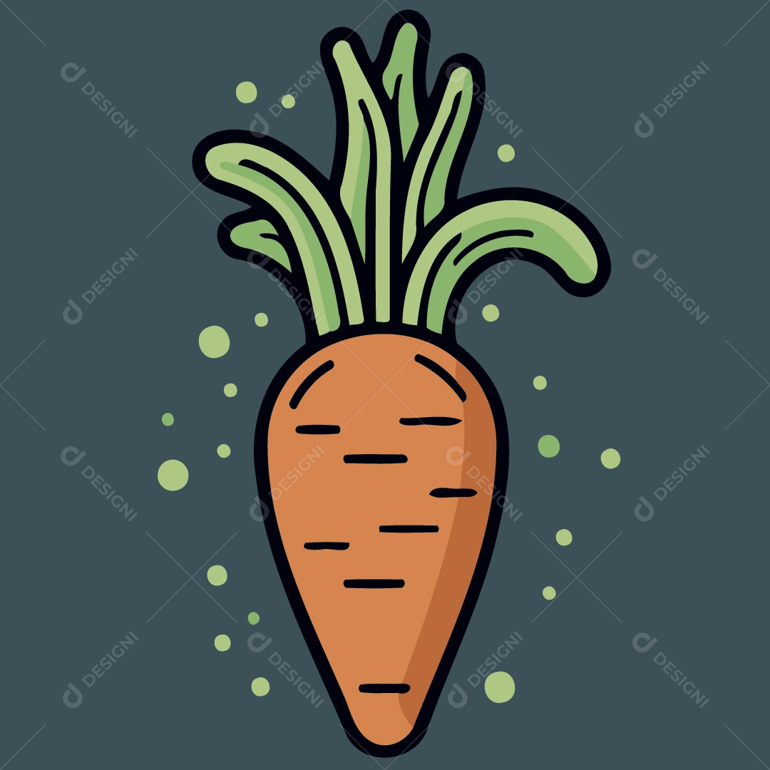 Cenoura Ilustração Vetor EPS