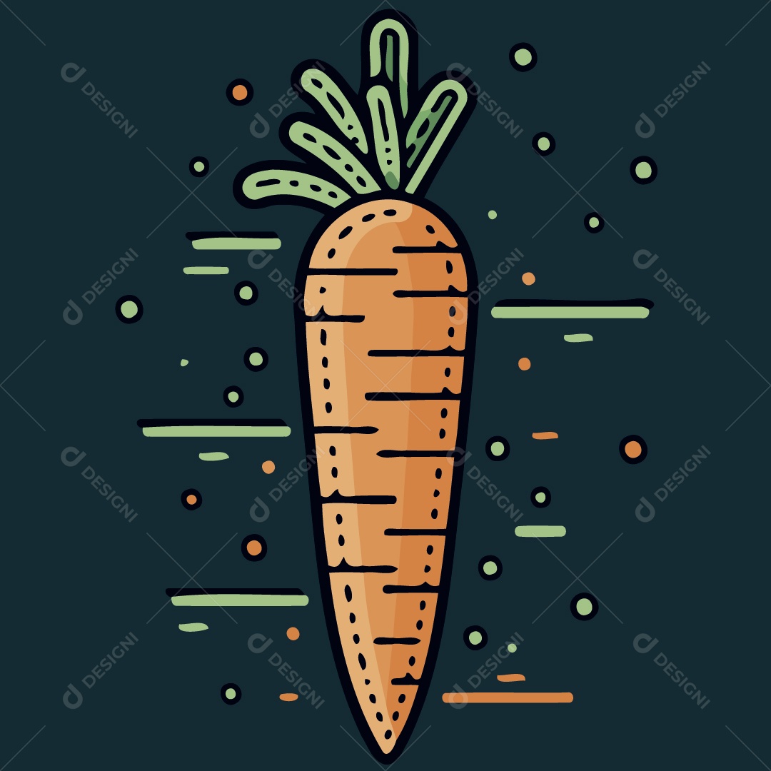 Cenoura Ilustração Vetor EPS