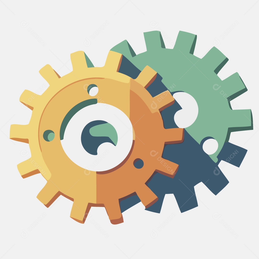 Engrenagem Ilustração Vetor EPS