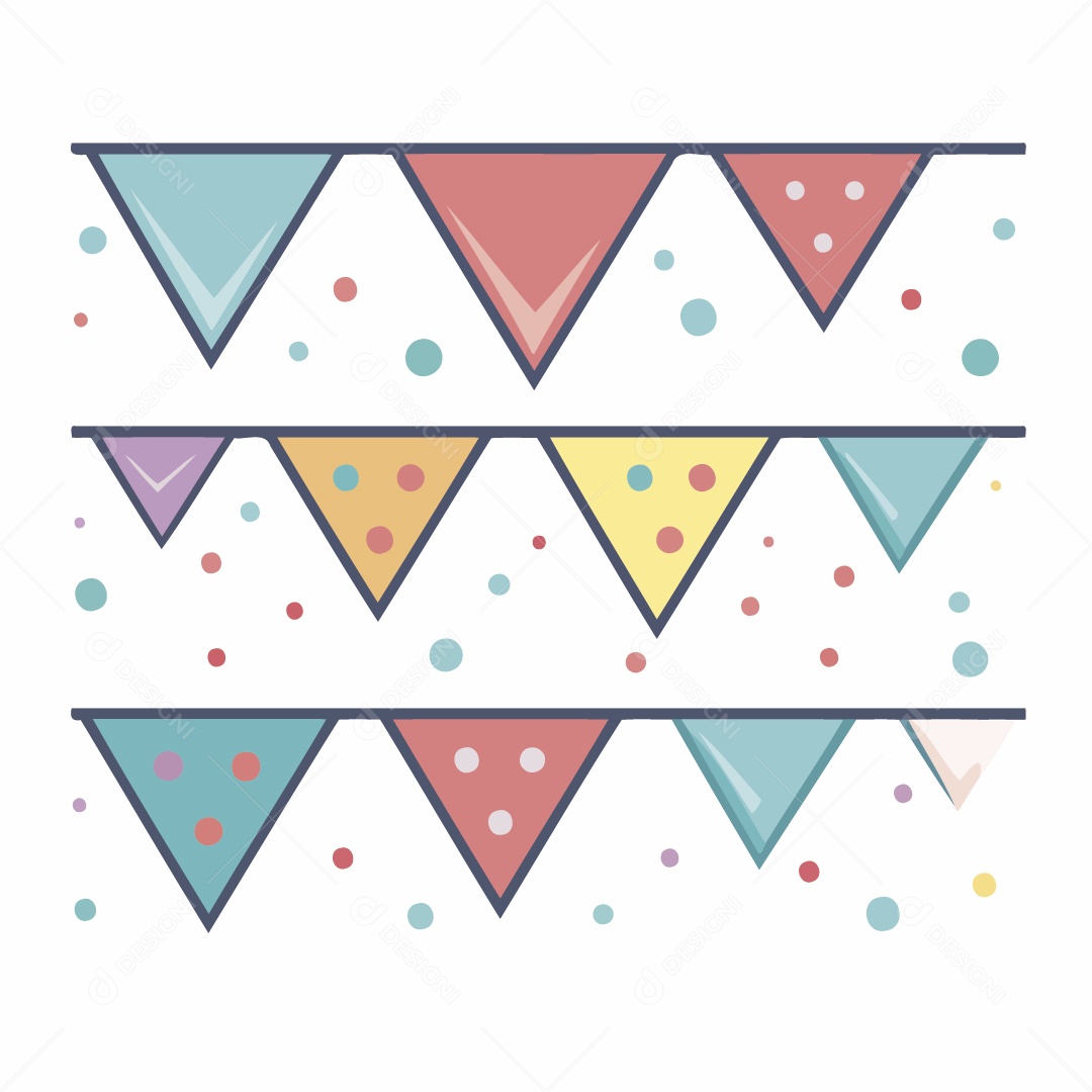 Bandeirola De São João Ilustração Vetor EPS