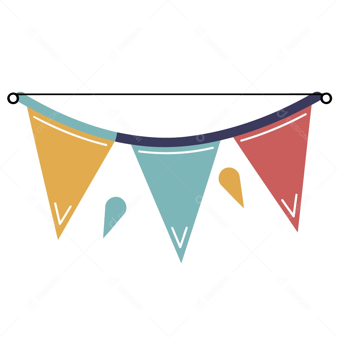 Bandeirola De São João Ilustração Vetor EPS