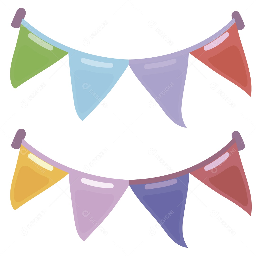 Bandeirola De São João Ilustração Vetor EPS