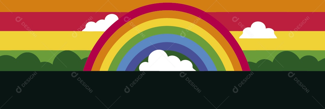 Cores do Movimento LGBT Ilustração Vetor EPS