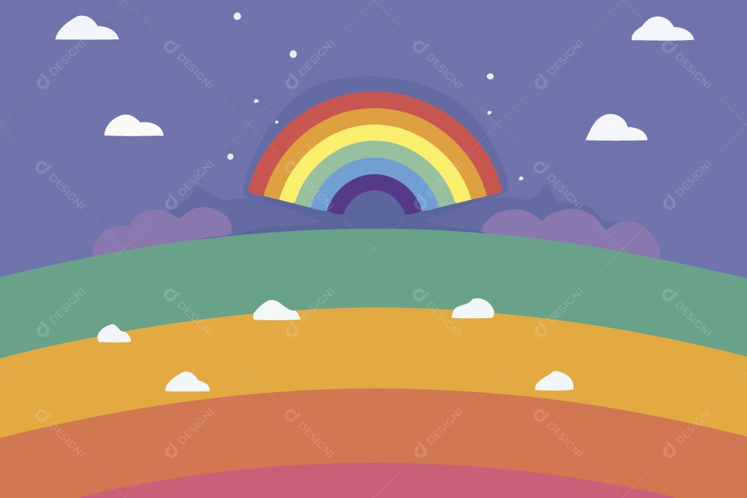 Cores do Movimento LGBT Ilustração Vetor EPS