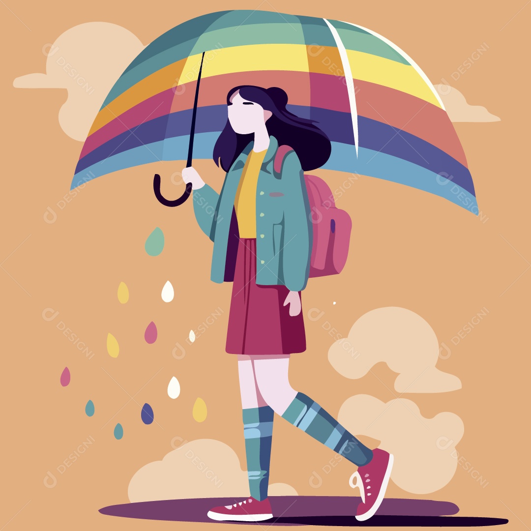 Personagem do Movimento LGBT Ilustração Vetor EPS