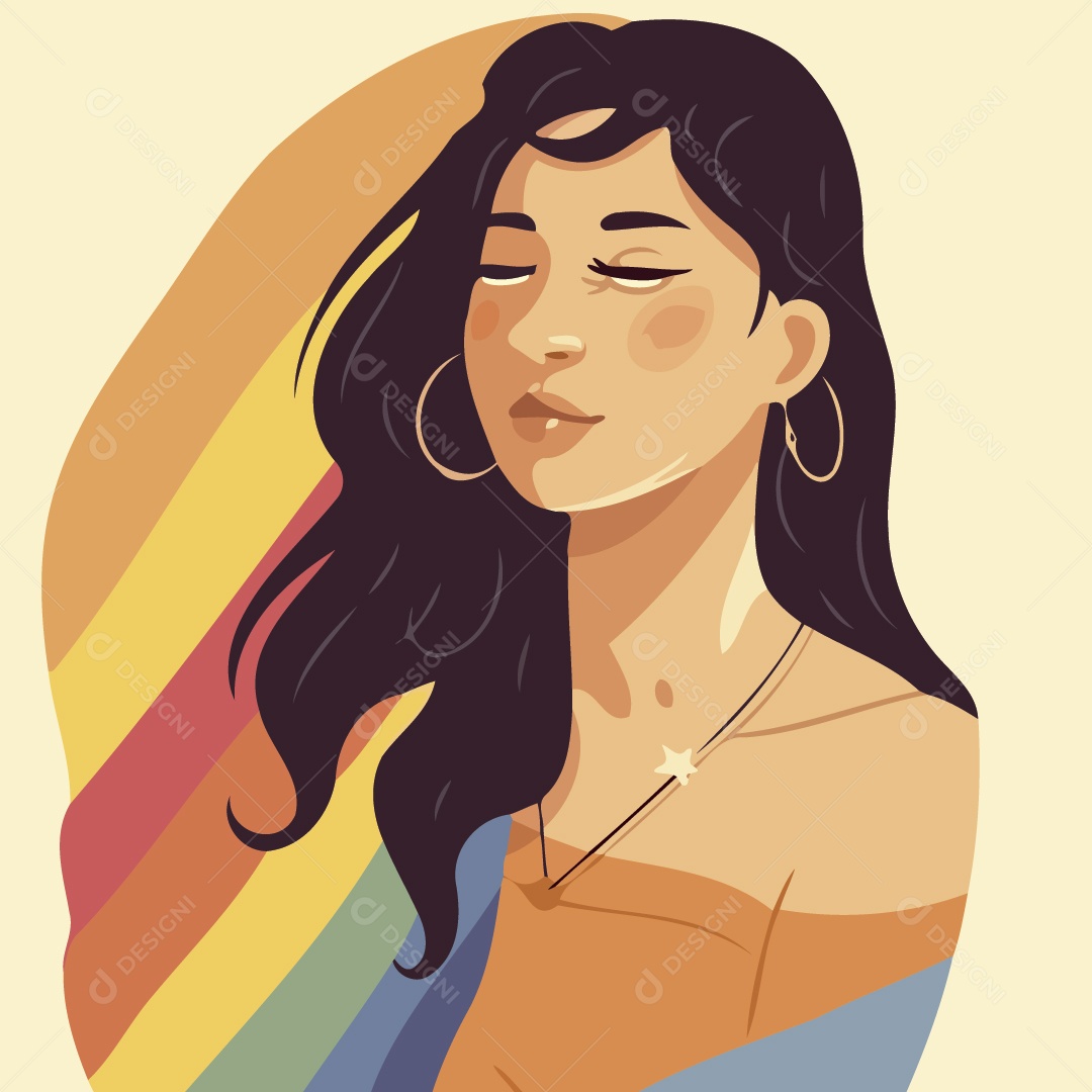 Personagem do Movimento LGBT Ilustração Vetor EPS