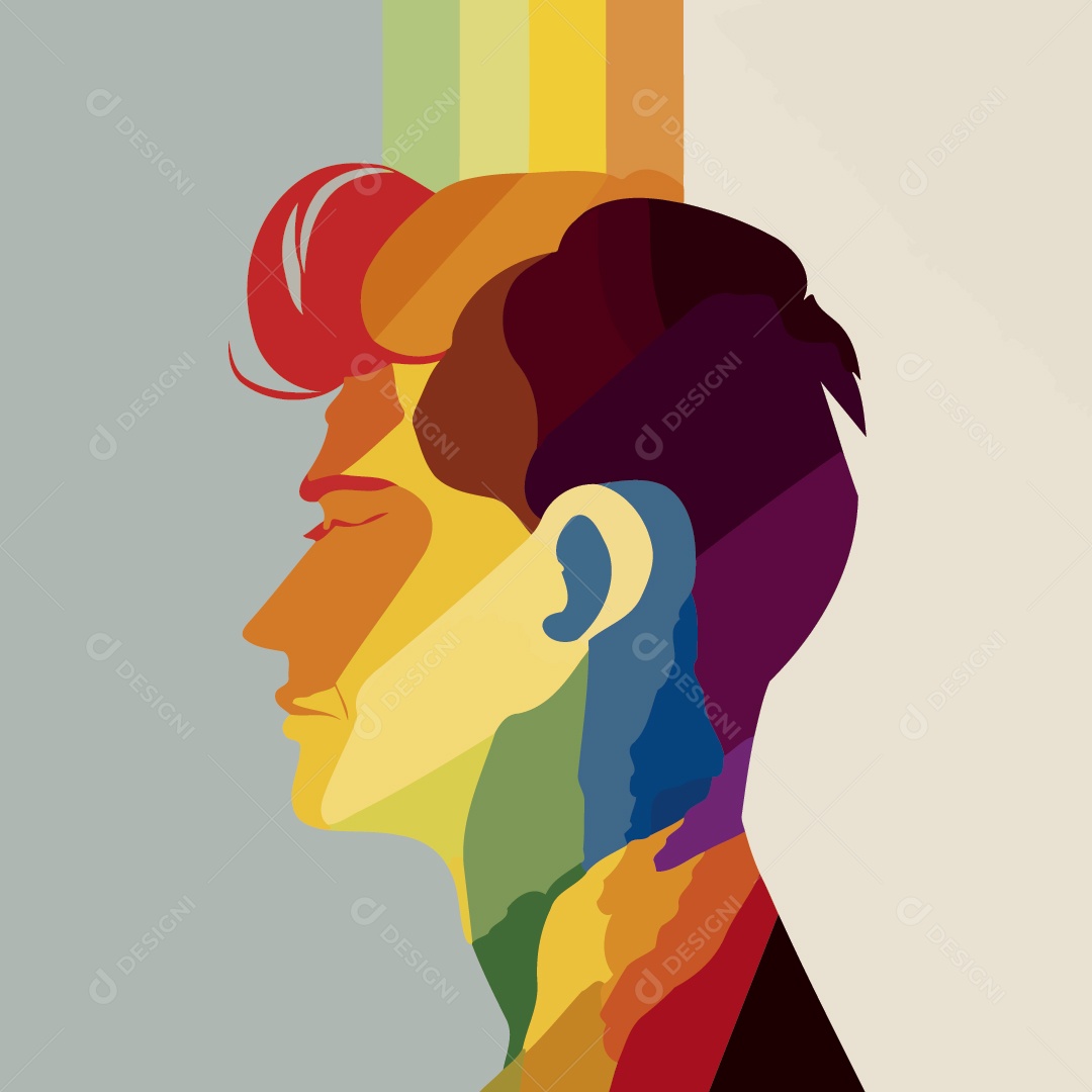 Personagem do Movimento LGBT Ilustração Vetor EPS