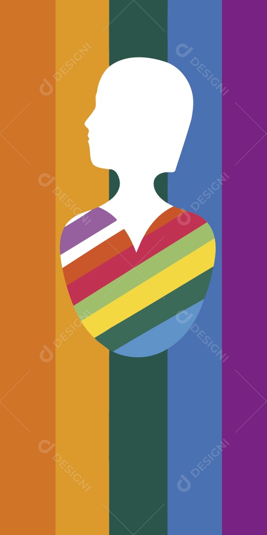 Cores do Movimento LGBT Ilustração Vetor EPS