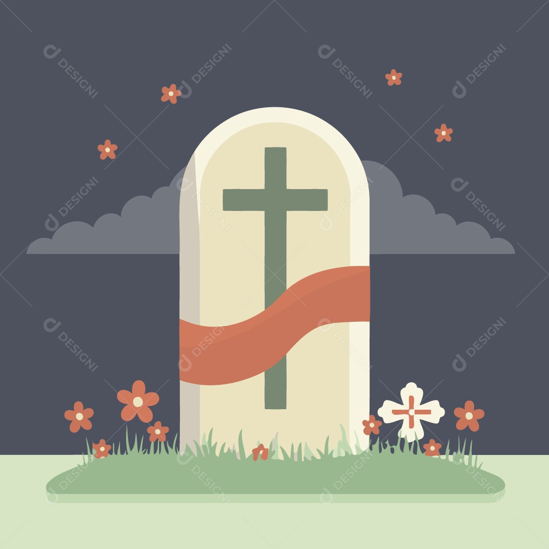 Tumulo Ilustrações Vetor EPS