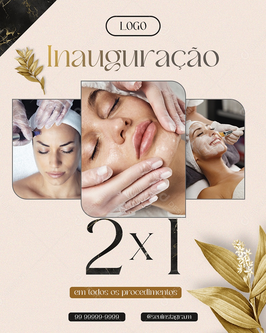 Inauguração Social Media PSD Editável