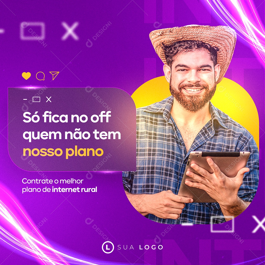 Social Media Só Fica No Off Quem Não Tem Nosso Plano PSD Editável