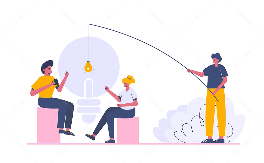 Dando uma nova ideia de modelo da web Vetor EPS