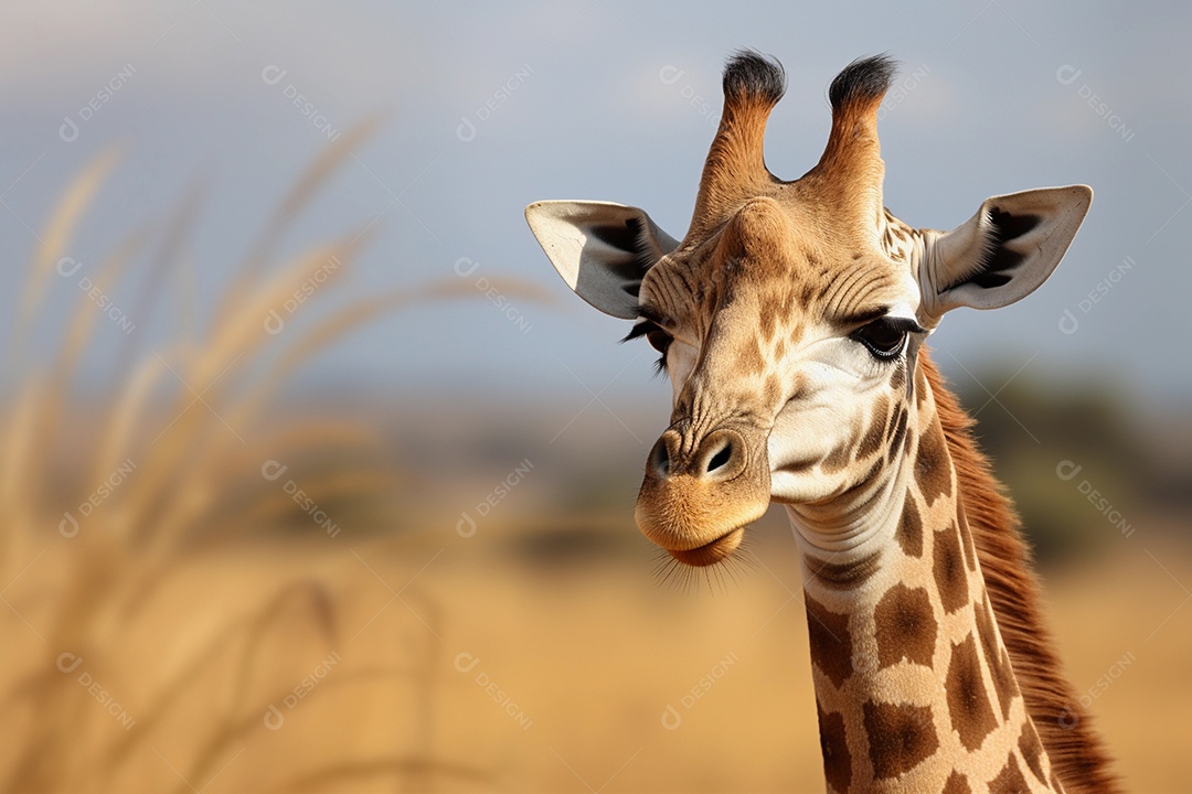 Girafa na savana