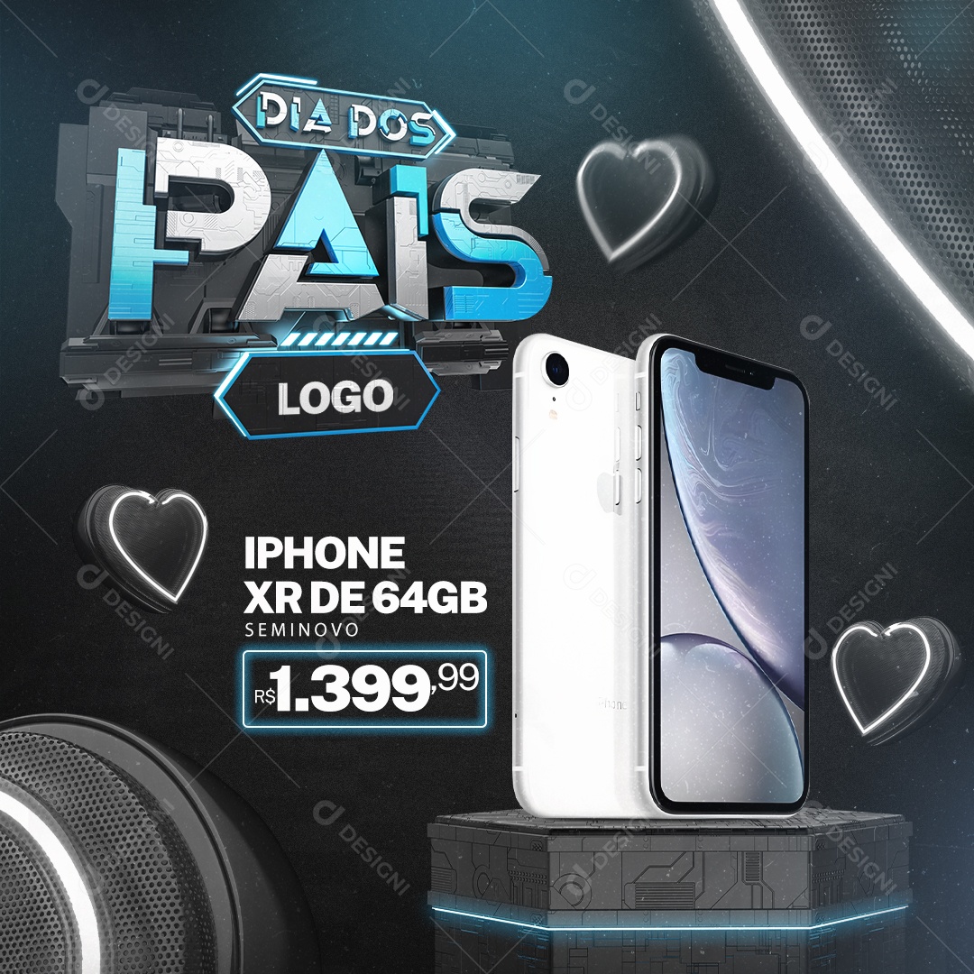 Dia dos Pais Social Media PSD Editável