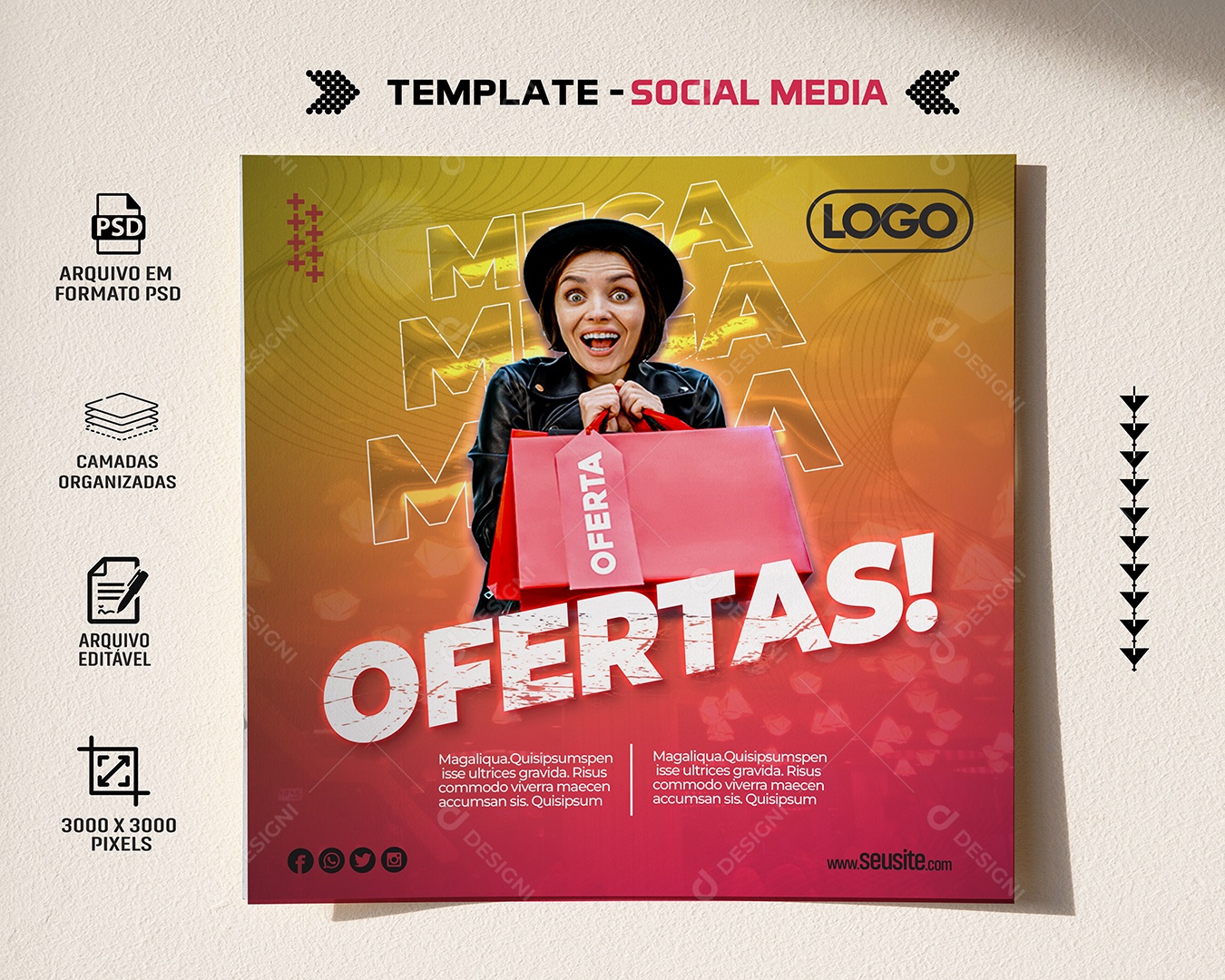 Ofertas Social Media PSD Editável