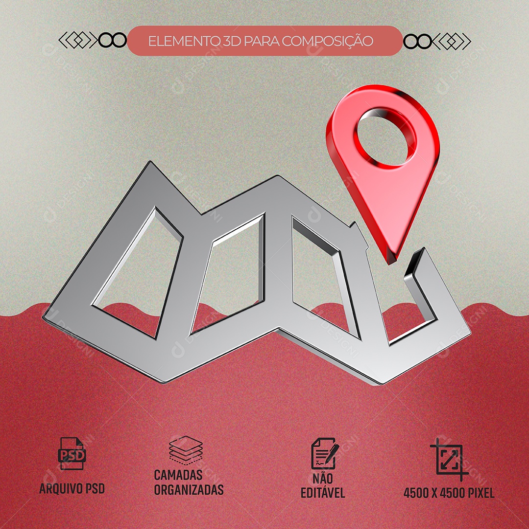 Elemento Localização Composição 3D