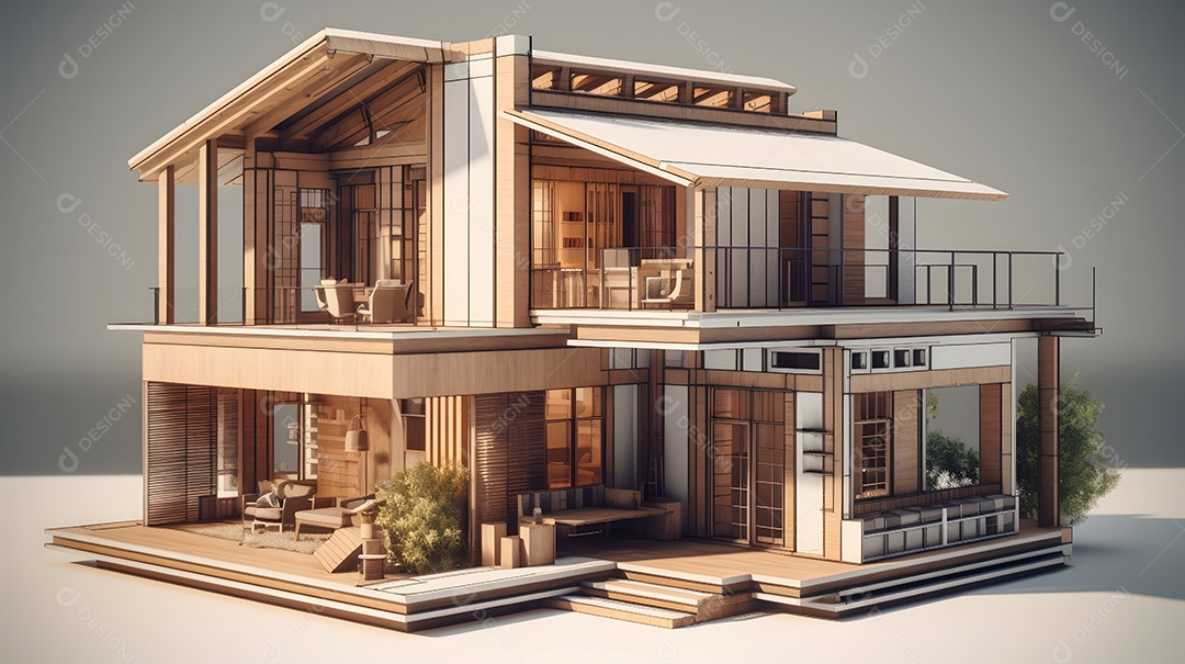 Projeto de arquitetura de uma casa