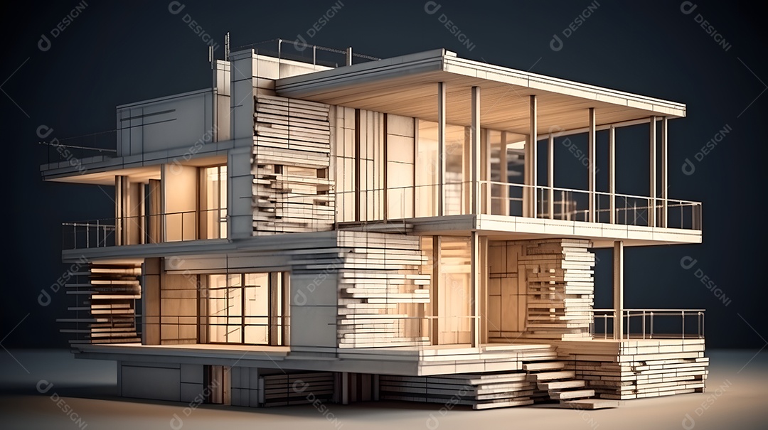 Projeto de arquitetura de uma casa