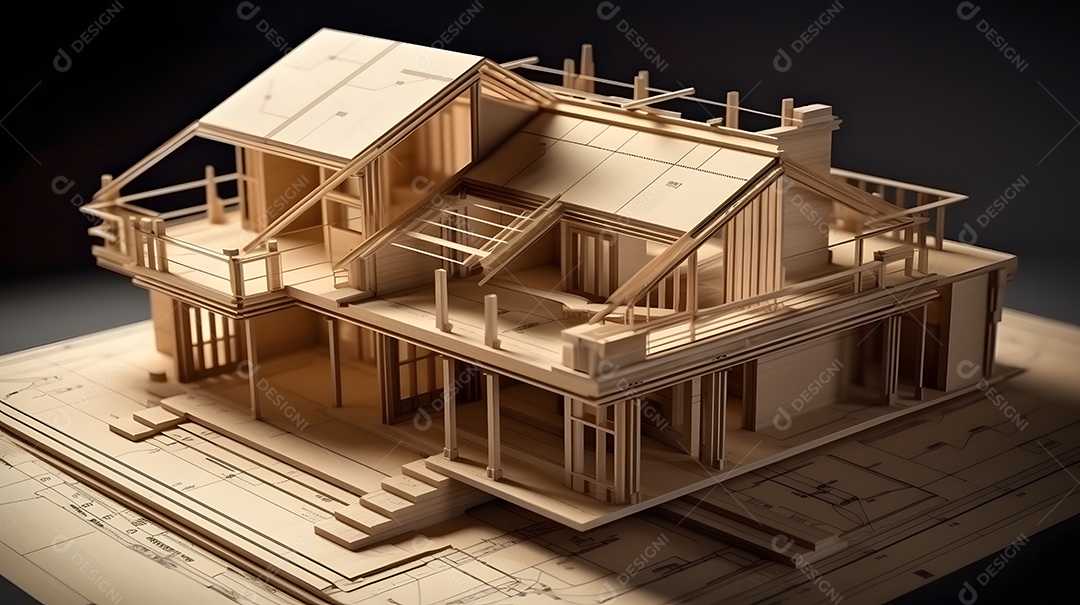 Projeto de arquitetura de uma casa