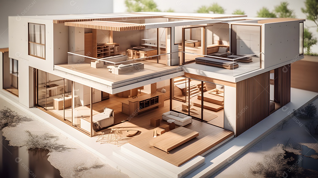 Projeto de arquitetura de uma casa