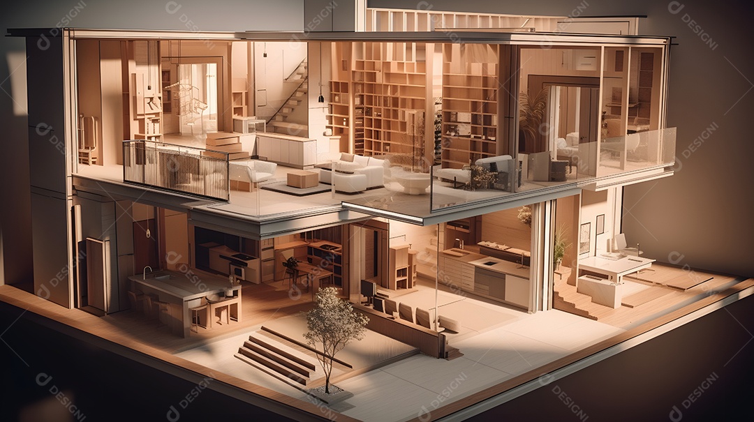 Projeto de arquitetura de uma casa