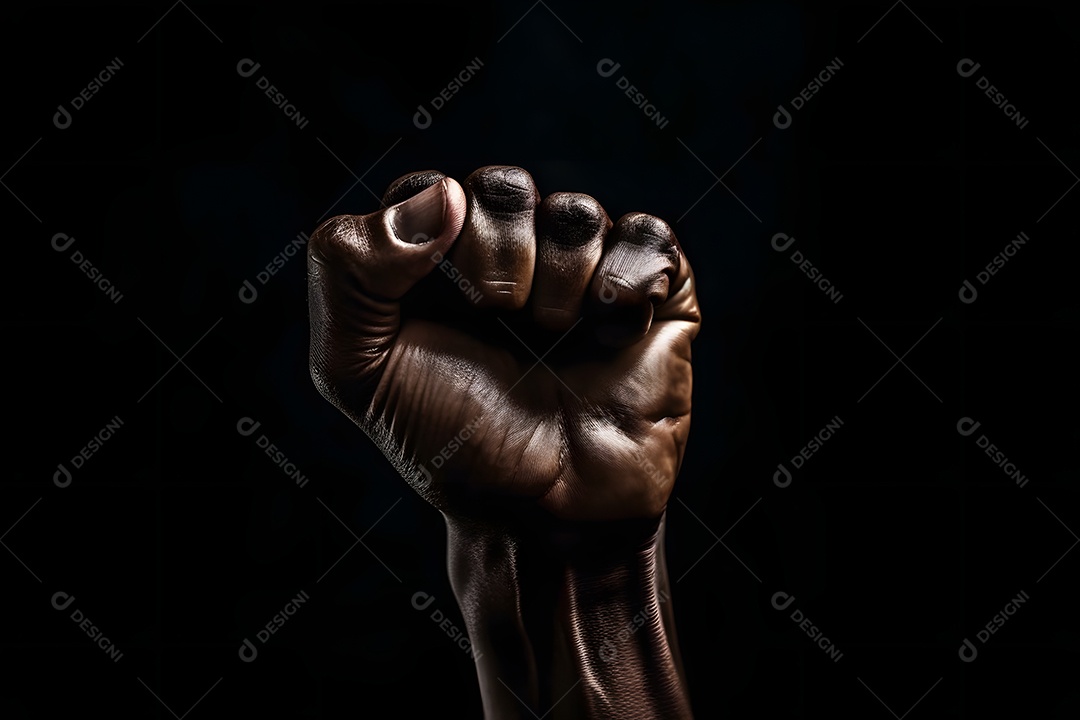 Punho fechado para combate à discriminação racial