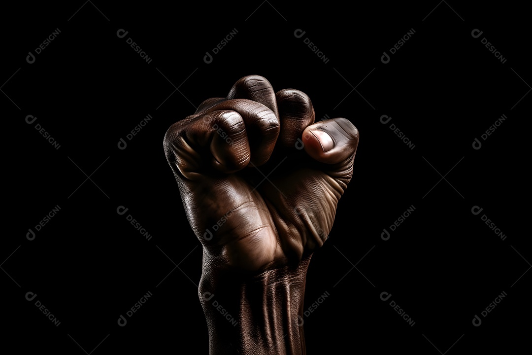 Punho fechado para combate à discriminação racial