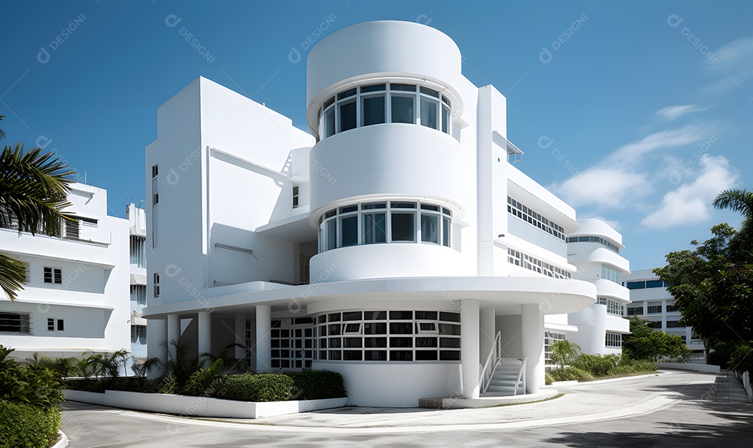 Vista do edifício do hospital