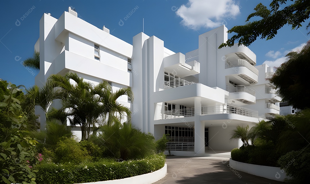 Vista do edifício do hospital