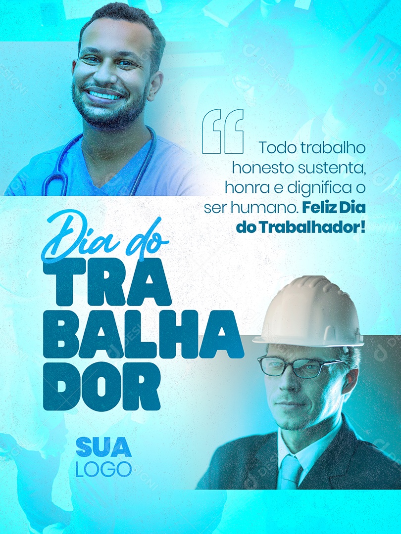 Dia do Trabalhador Social Media PSD Editável