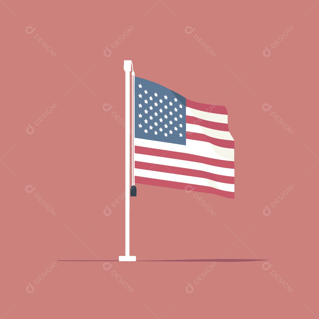 Bandeira dos Estados Unidos Ilustrações Vetor EPS