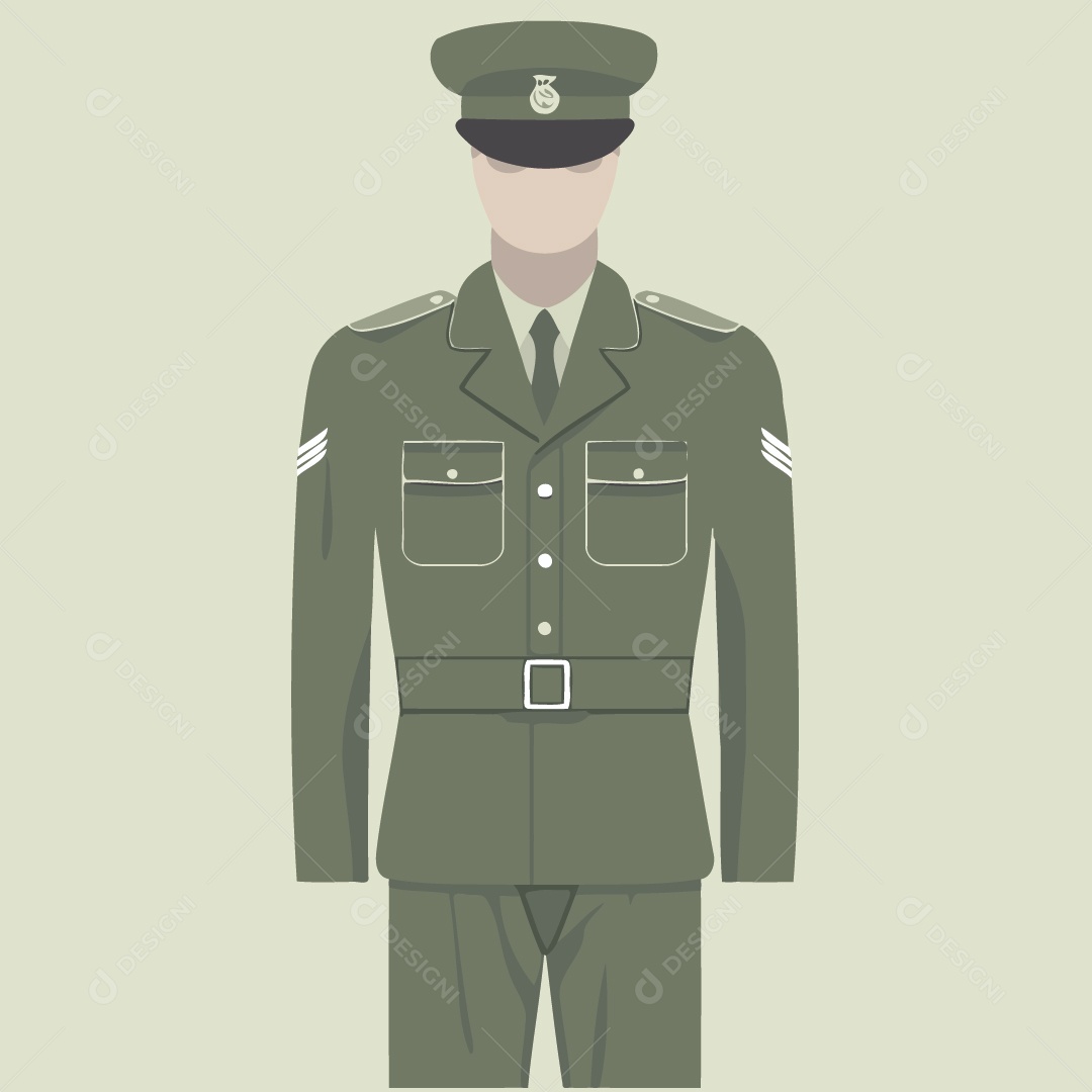 Militar Ilustração Vetor EPS