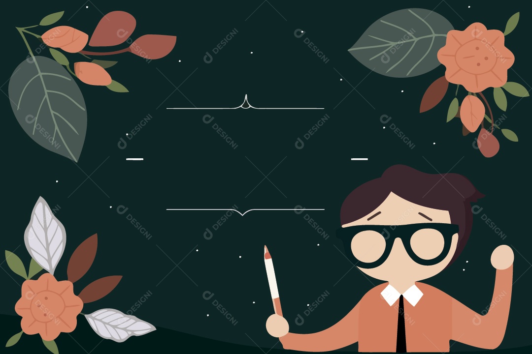 Professor Ilustração Vetor EPS