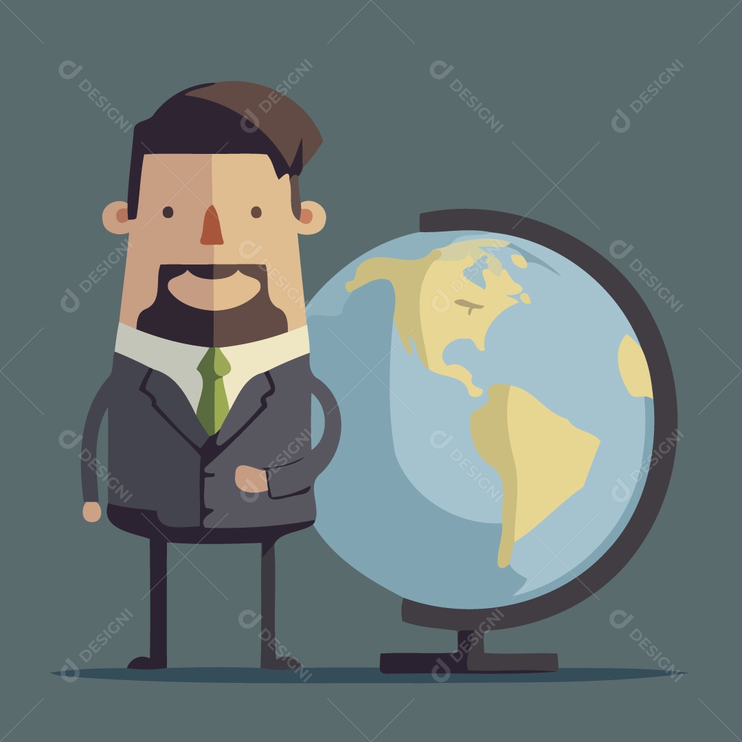 Professor Ilustração Vetor EPS