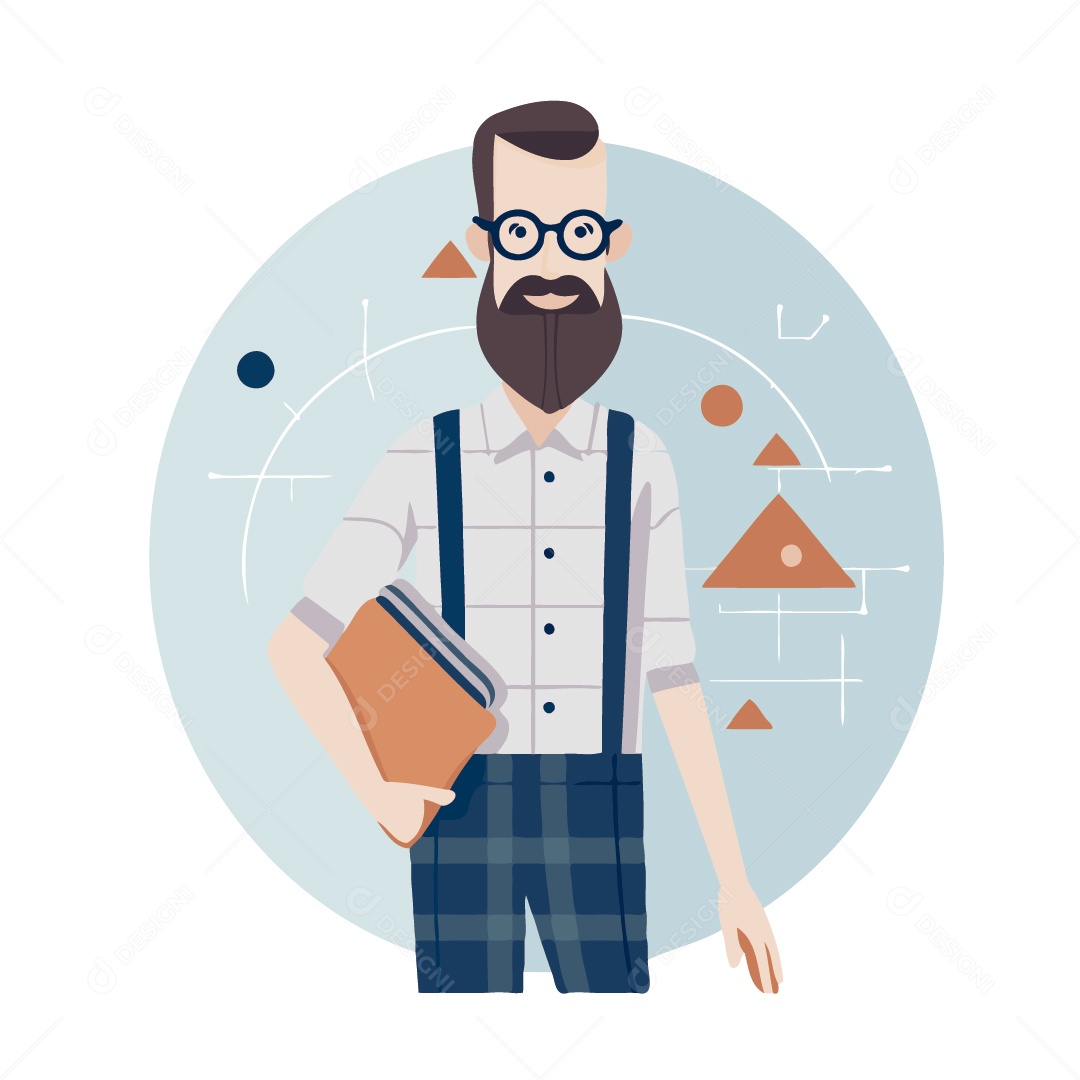 Professor Ilustração Vetor EPS