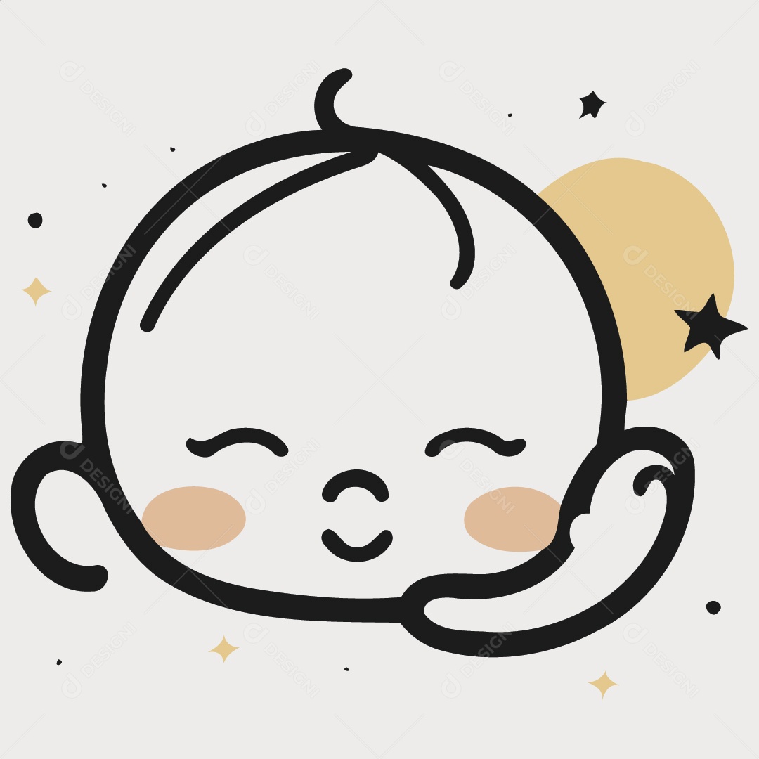 Ilustração de Bebê Vetor EPS