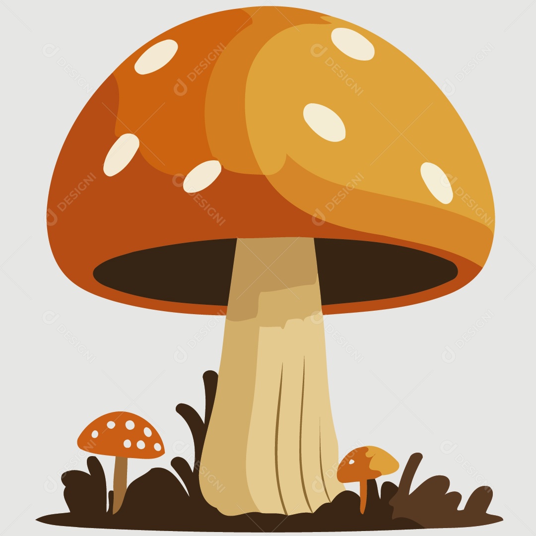 Cogumelo Ilustração Vetor EPS