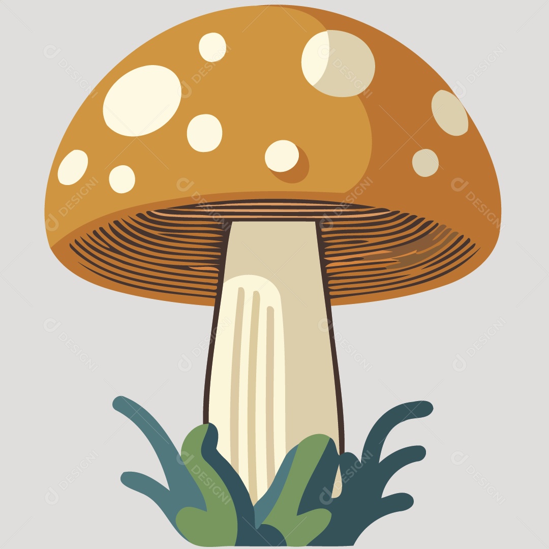 Cogumelo Ilustração Vetor EPS