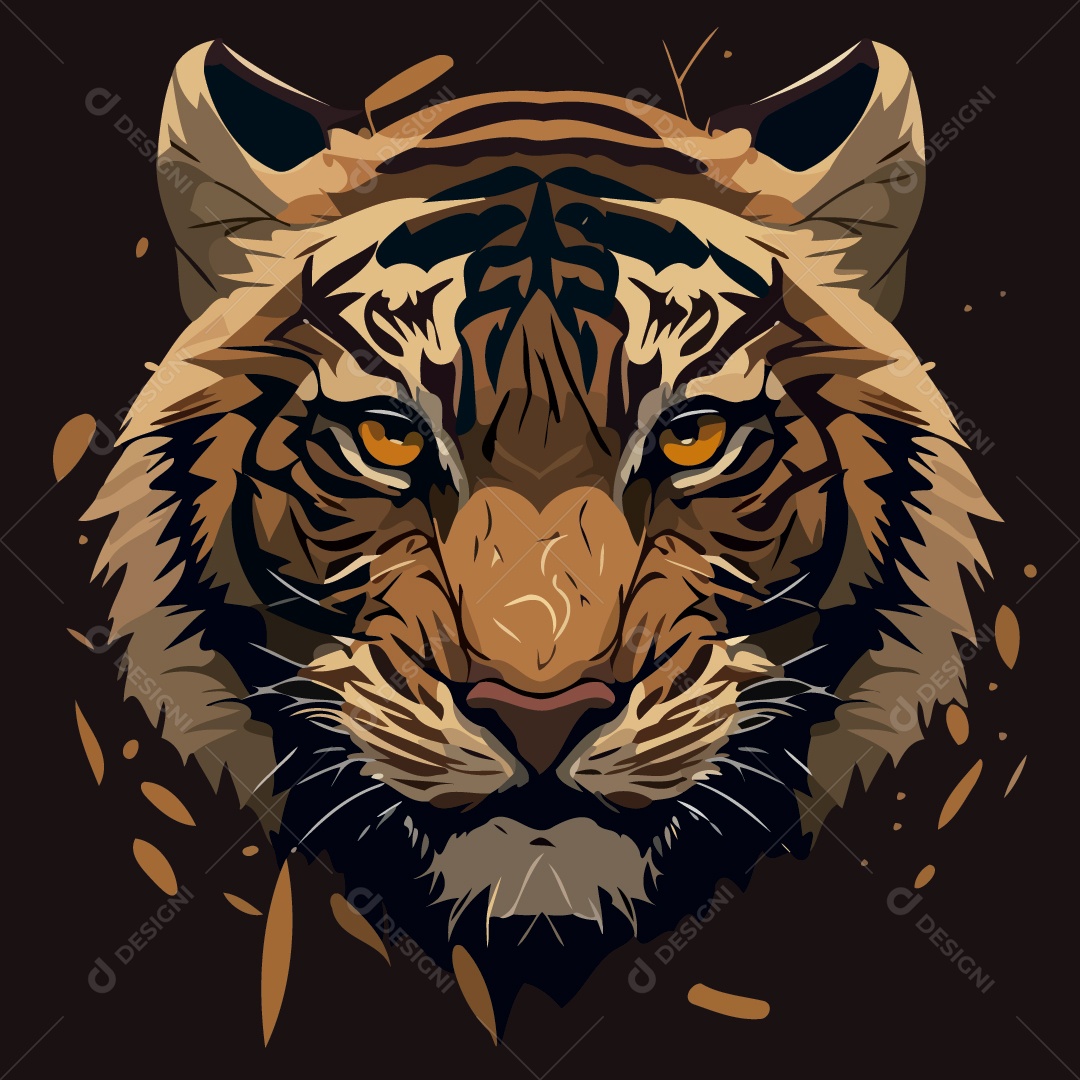 Tigre Ilustração Vetor EPS