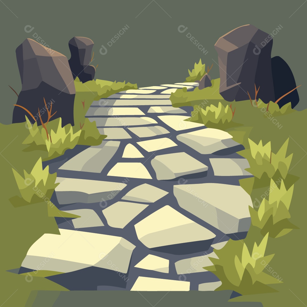 Caminho Ilustração Vetor EPS