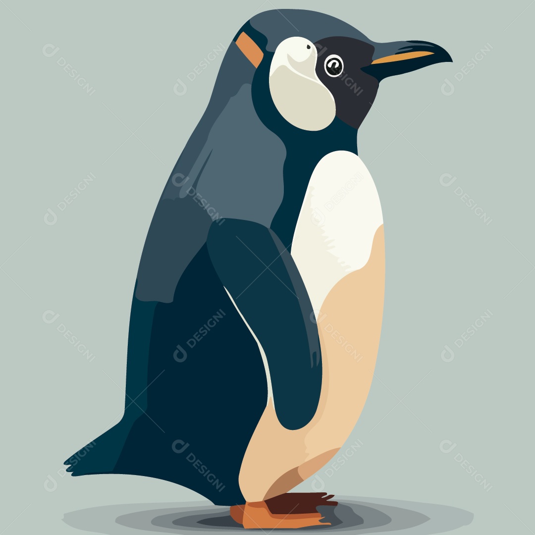 Pinguim Ilustração Vetor EPS