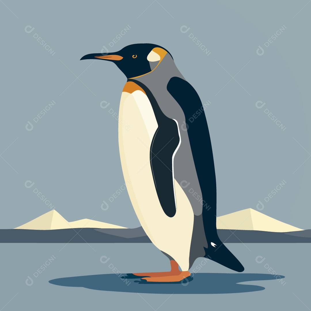 Pinguim Ilustração Vetor EPS