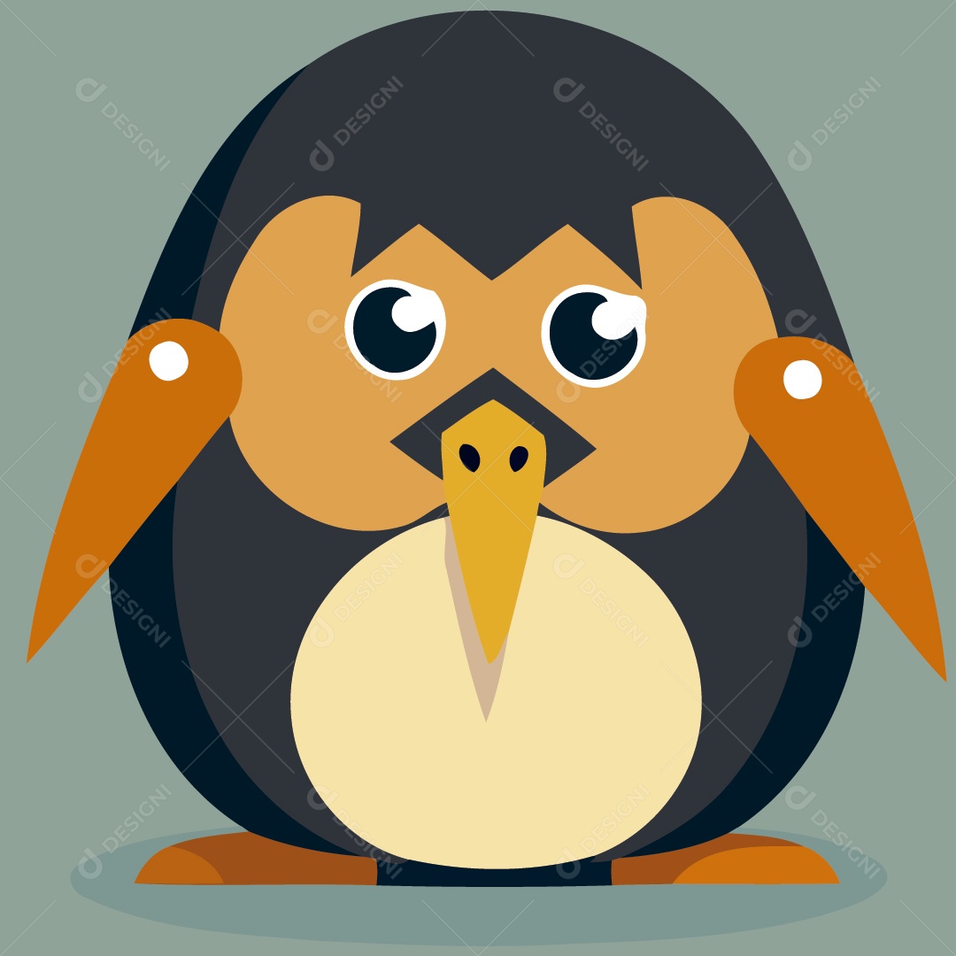 Pinguim Ilustração Vetor EPS