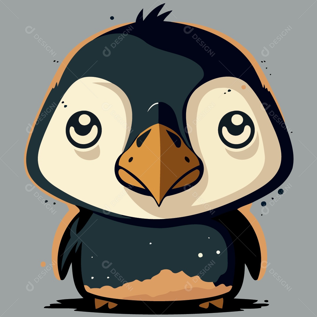 Pinguim Ilustração Vetor EPS