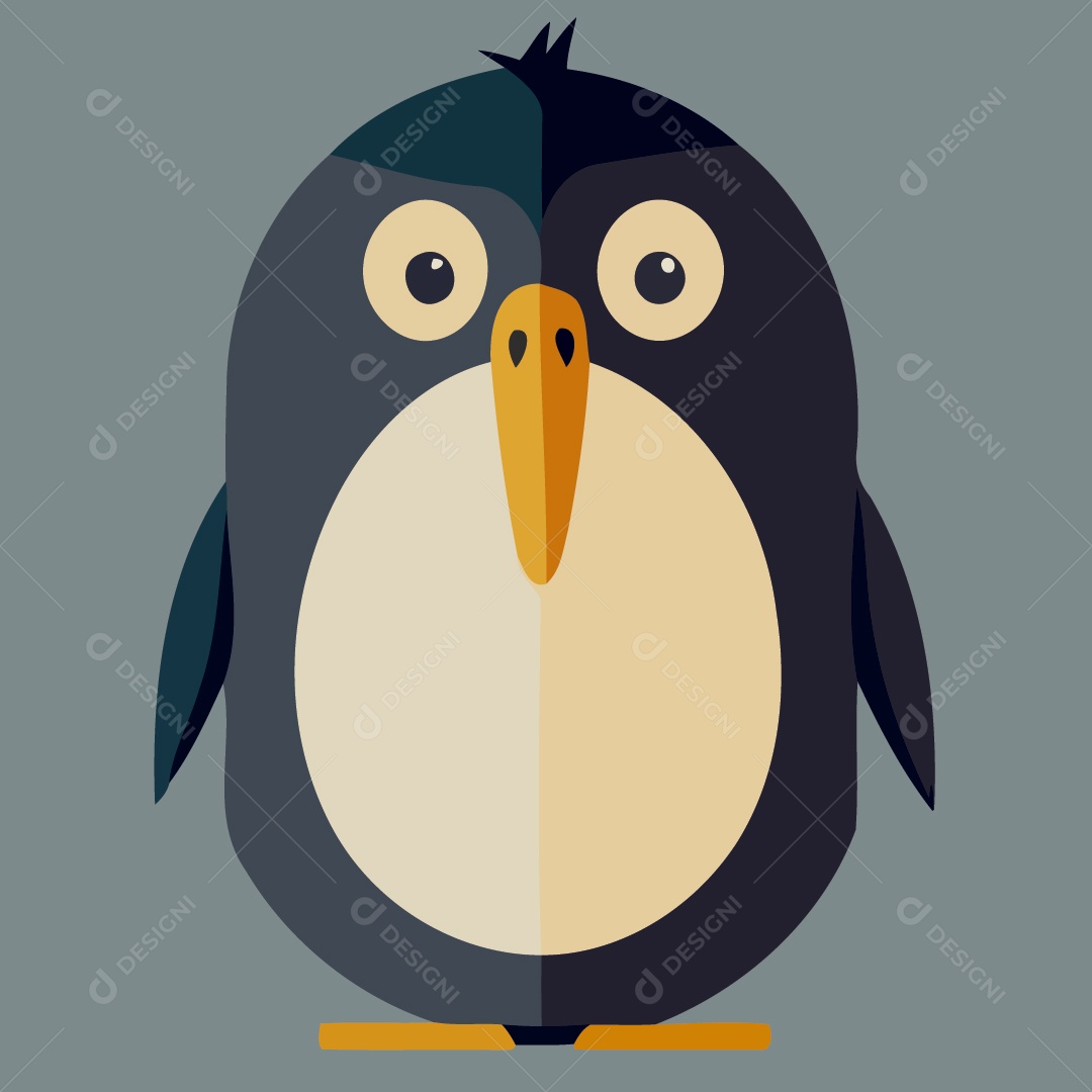 Pinguim Ilustração Vetor EPS