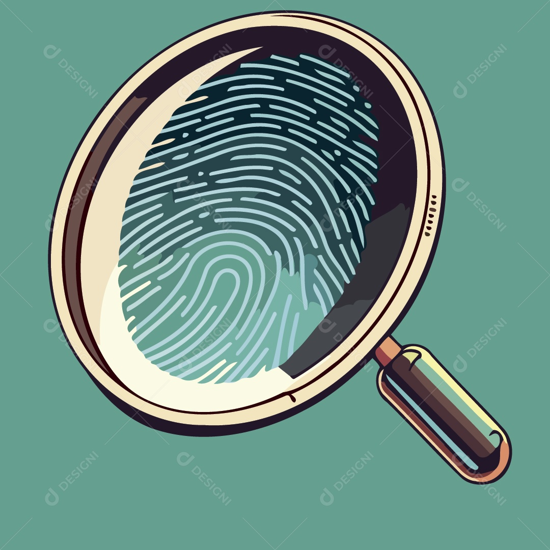 Lupa Ilustração Vetor EPS