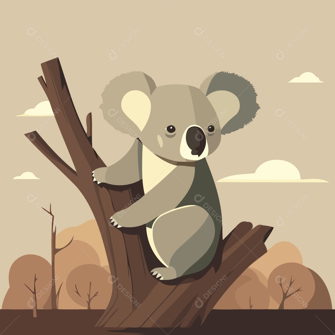 Coala Ilustração Vetor EPS