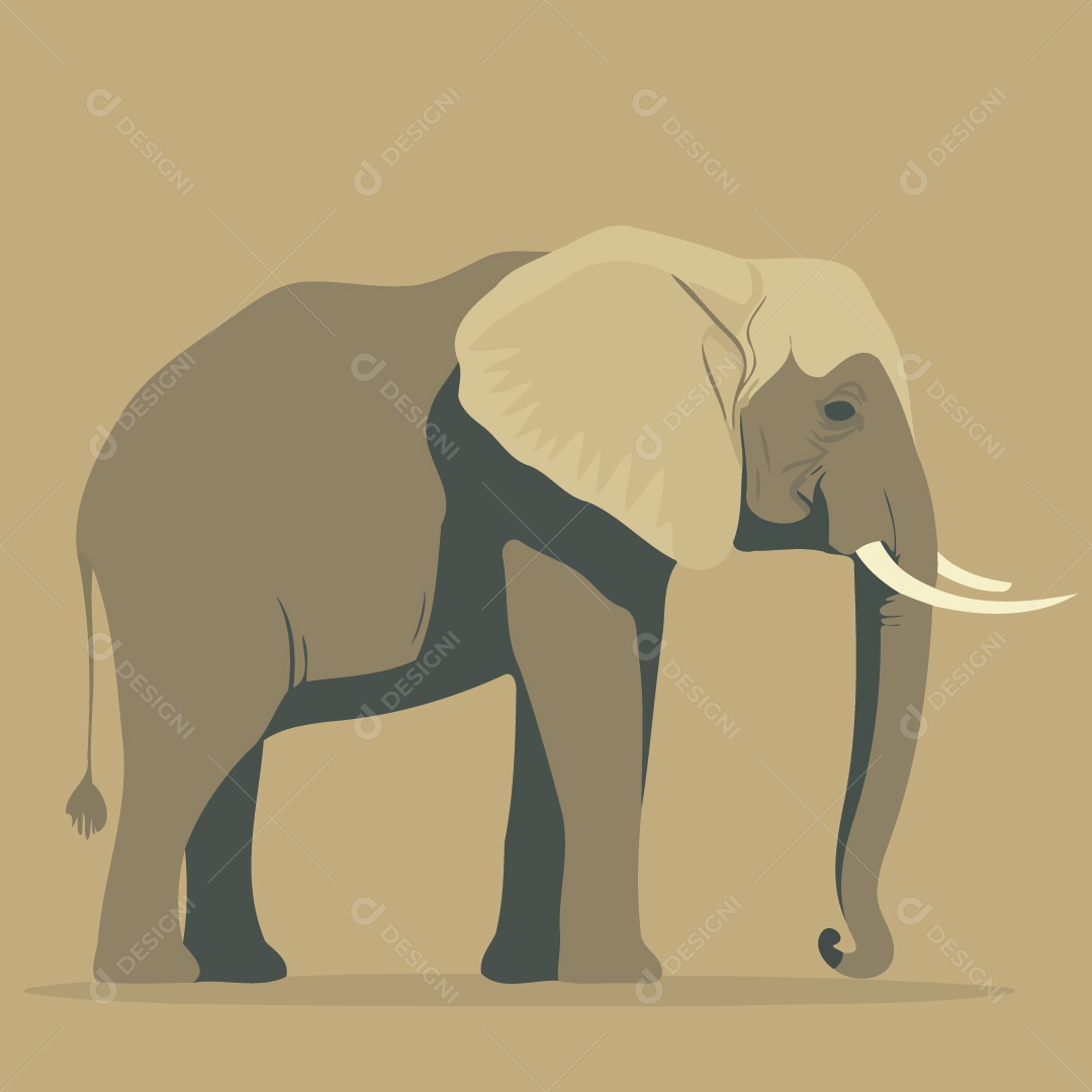 Elefante Ilustração Vetor EPS