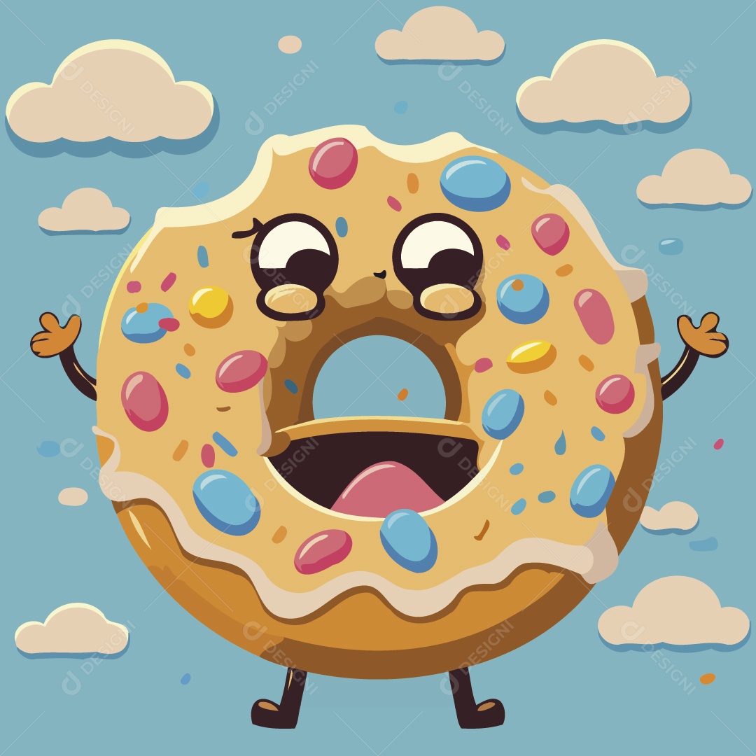 Rosquinha Ilustração Vetor EPS