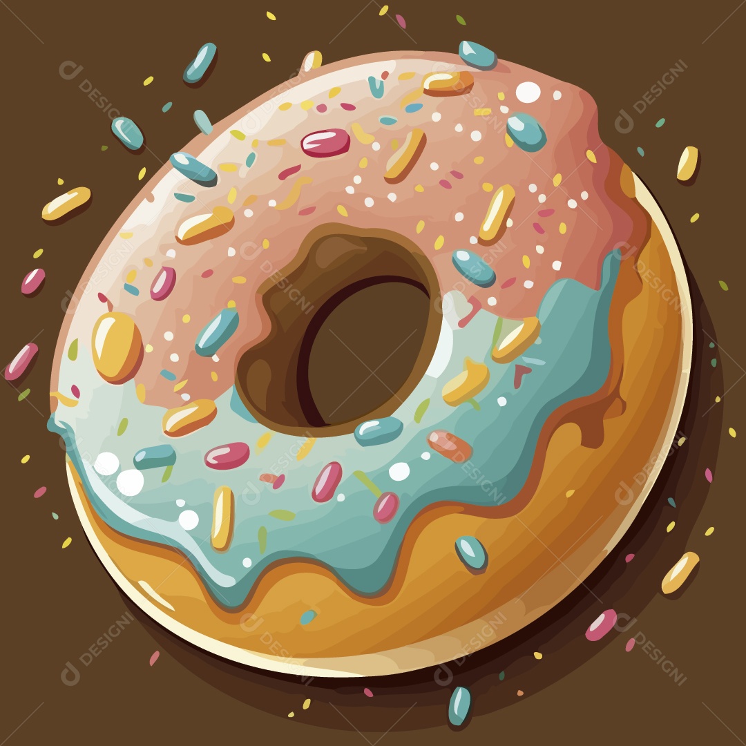 Rosquinha Ilustração Vetor EPS